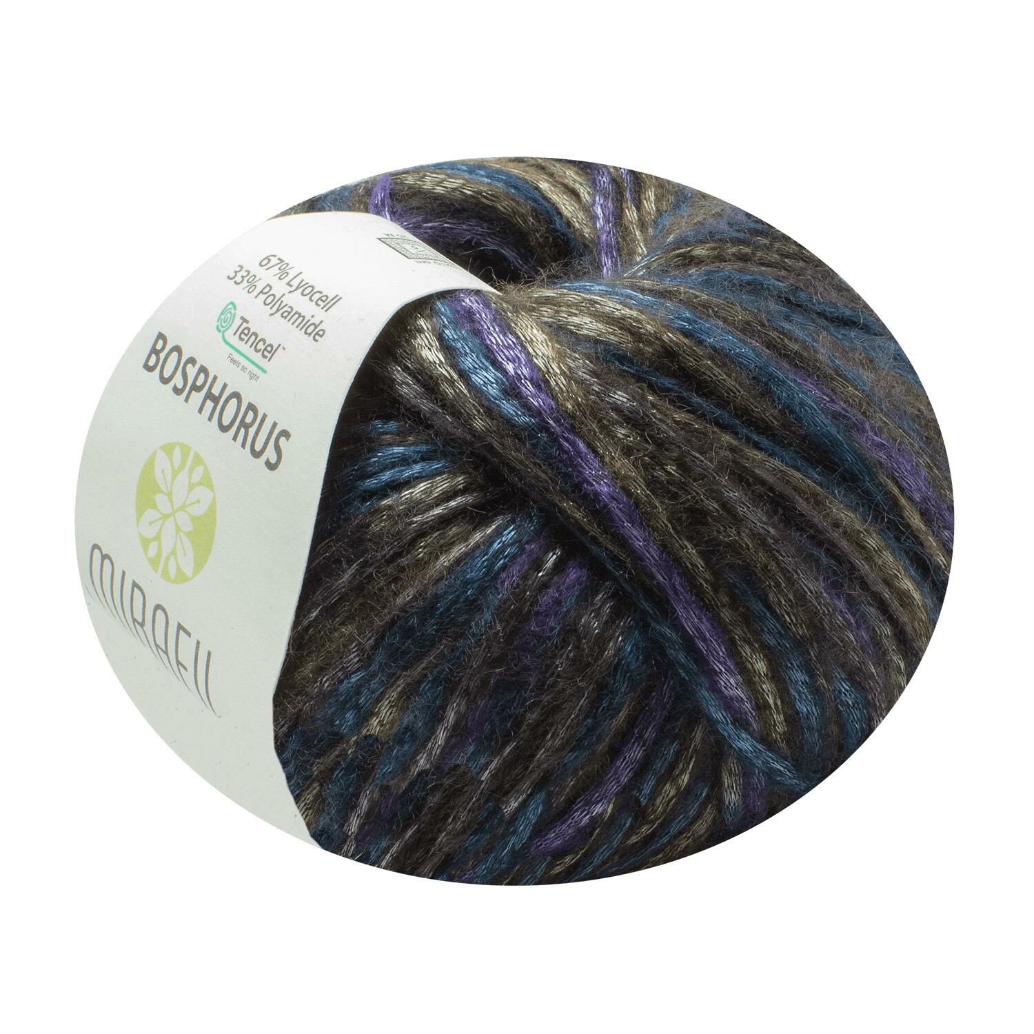 BOSPHORUS MULTI DOĞAL İPEKSİ DOKULU TENCEL® İPLİK - OKALİPTÜS AĞACI ELYAFI 208-MOR KOYU
