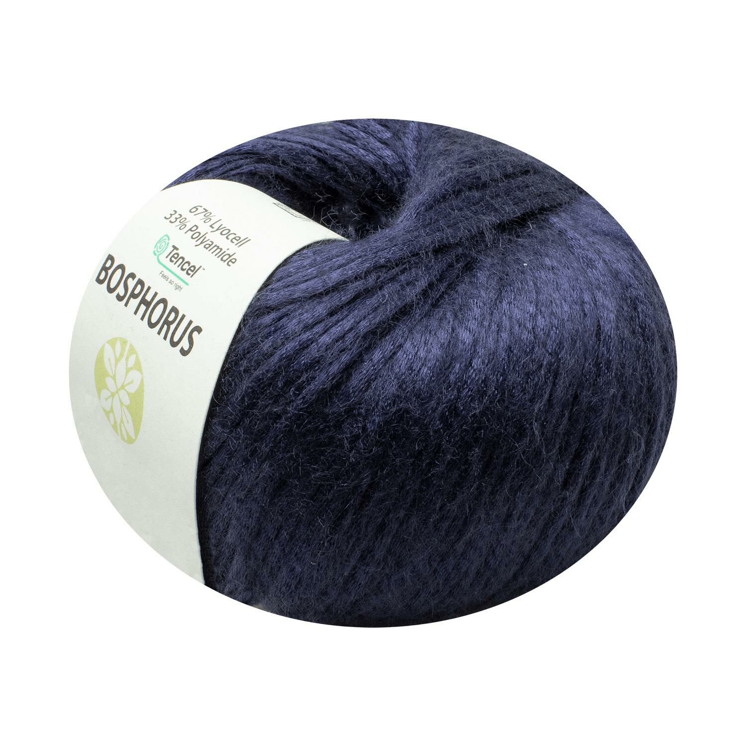 BOSPHORUS SOLID DOĞAL İPEKSİ DOKULU TENCEL® İPLİK - OKALİPTÜS AĞACI ELYAFI 103-LACİVERT