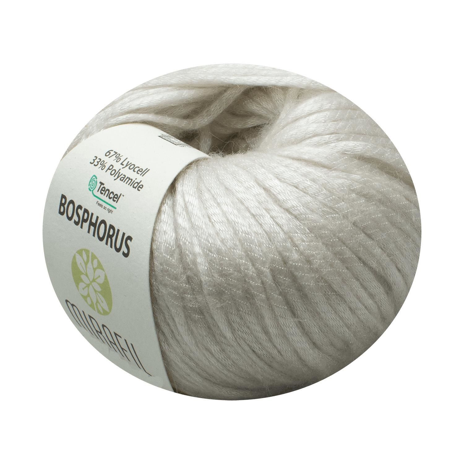 BOSPHORUS SOLID DOĞAL İPEKSİ DOKULU TENCEL® İPLİK - OKALİPTÜS AĞACI ELYAFI 105-KIRIK BEYAZ