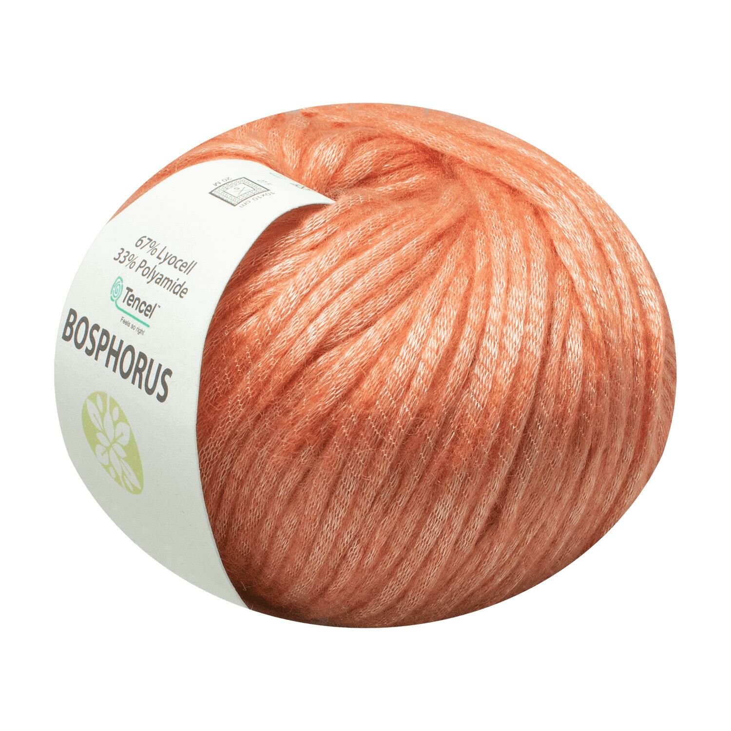 BOSPHORUS SOLID DOĞAL İPEKSİ DOKULU TENCEL® İPLİK - OKALİPTÜS AĞACI ELYAFI 108-TURUNCU