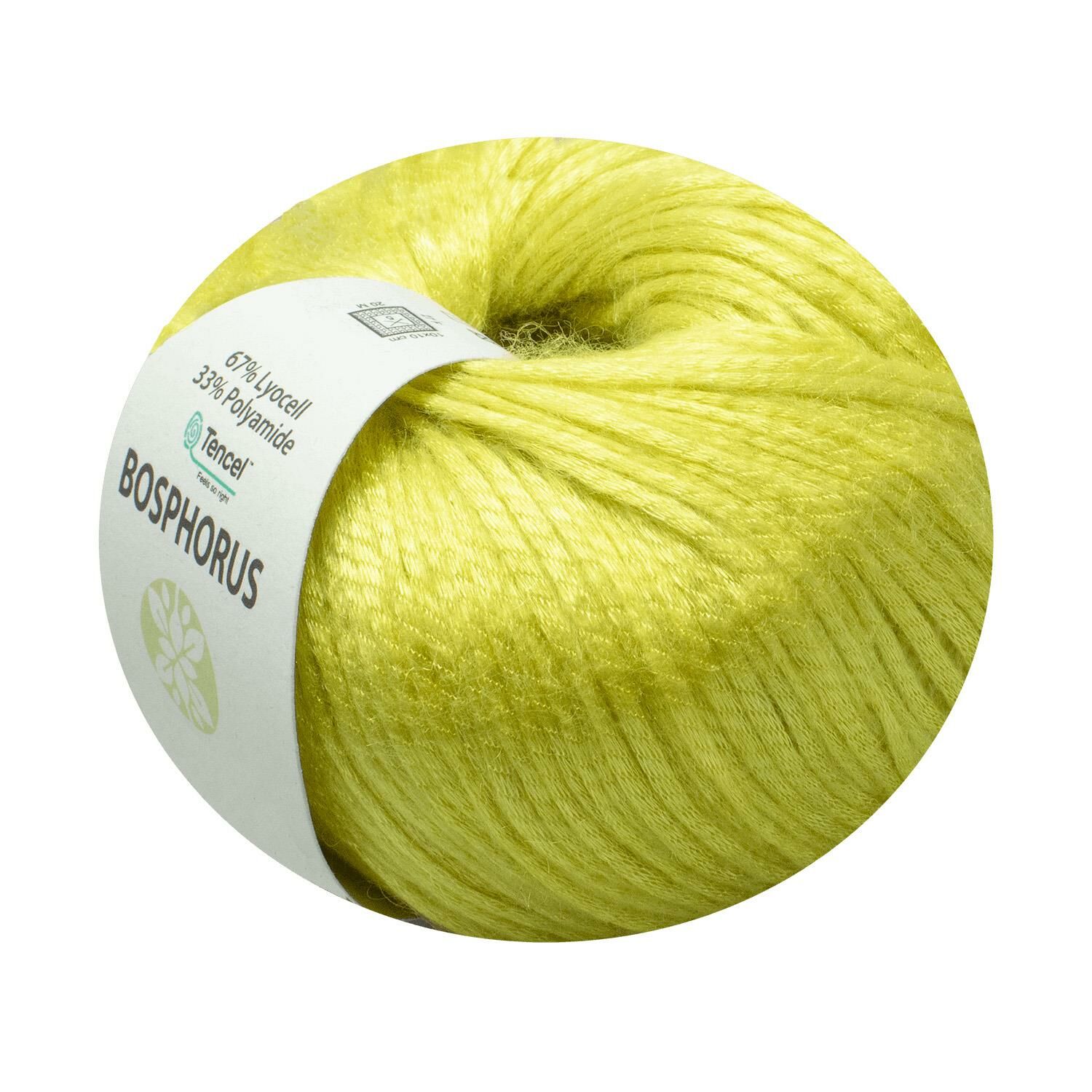 BOSPHORUS SOLID DOĞAL İPEKSİ DOKULU TENCEL® İPLİK - OKALİPTÜS AĞACI ELYAFI 109-SARI