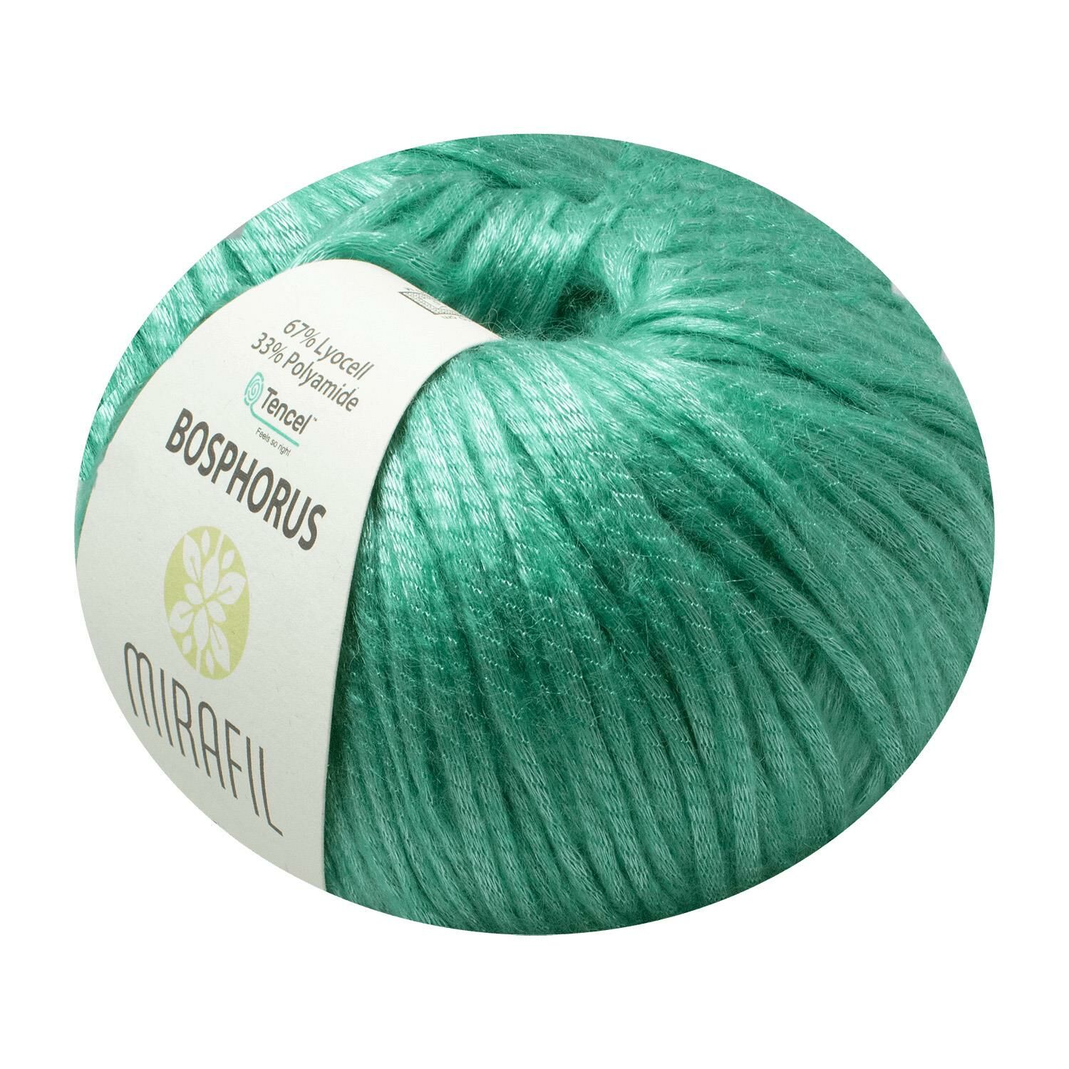 BOSPHORUS SOLID DOĞAL İPEKSİ DOKULU TENCEL® İPLİK - OKALİPTÜS AĞACI ELYAFI 114-YEŞİL AÇIK