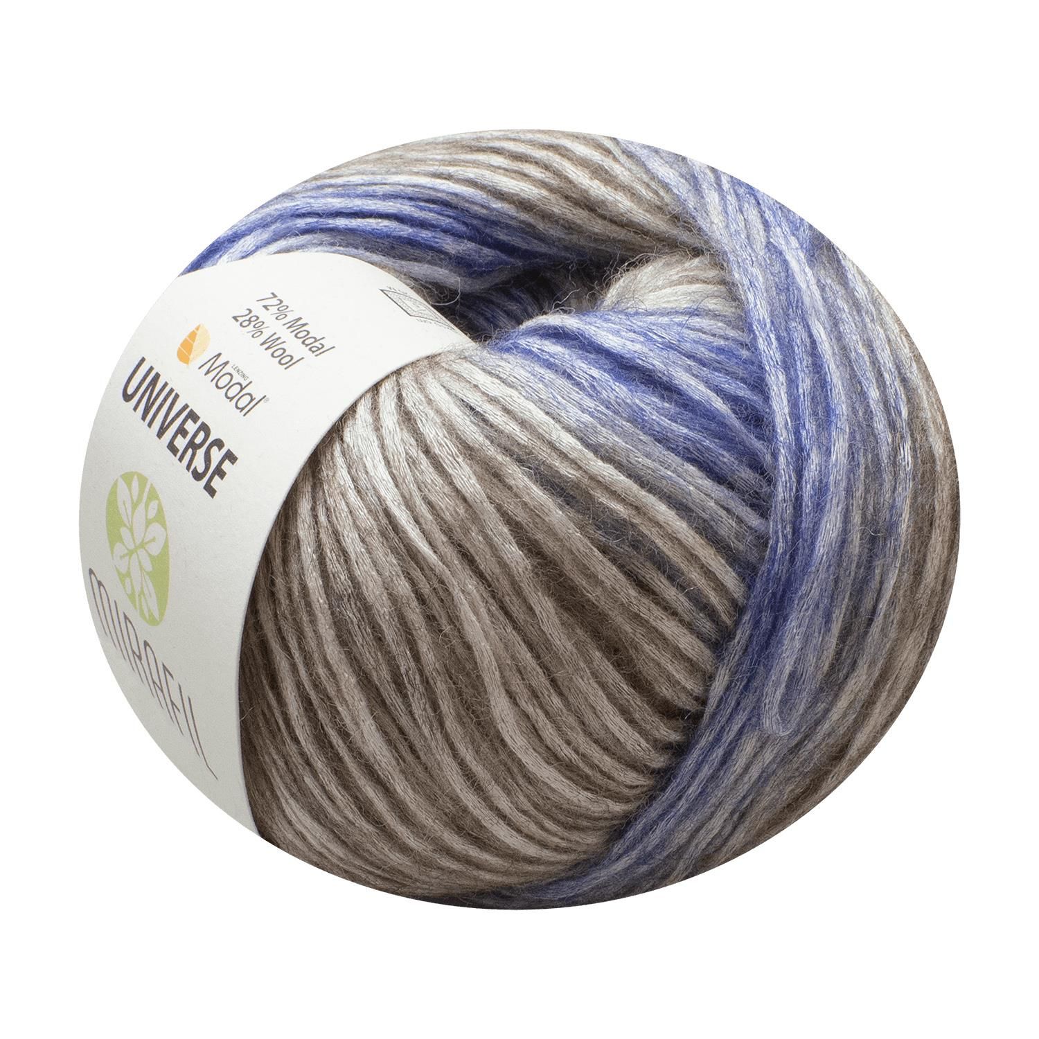 UNIVERSE DOĞAL YÜNLÜ VE MODAL® KARIŞIMLI YUMUŞAK İPLİK 305-MAVİ