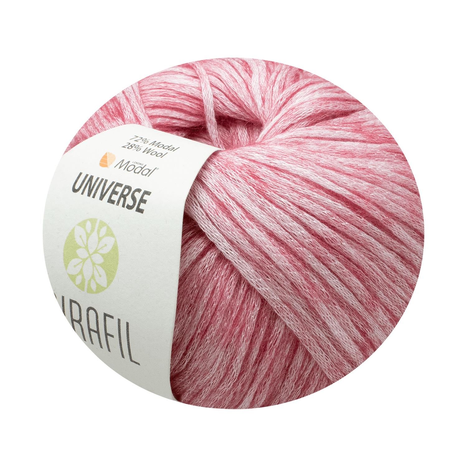 UNIVERSE DOĞAL YÜNLÜ VE MODAL® KARIŞIMLI YUMUŞAK İPLİK 456-KIRMIZI-EKRU