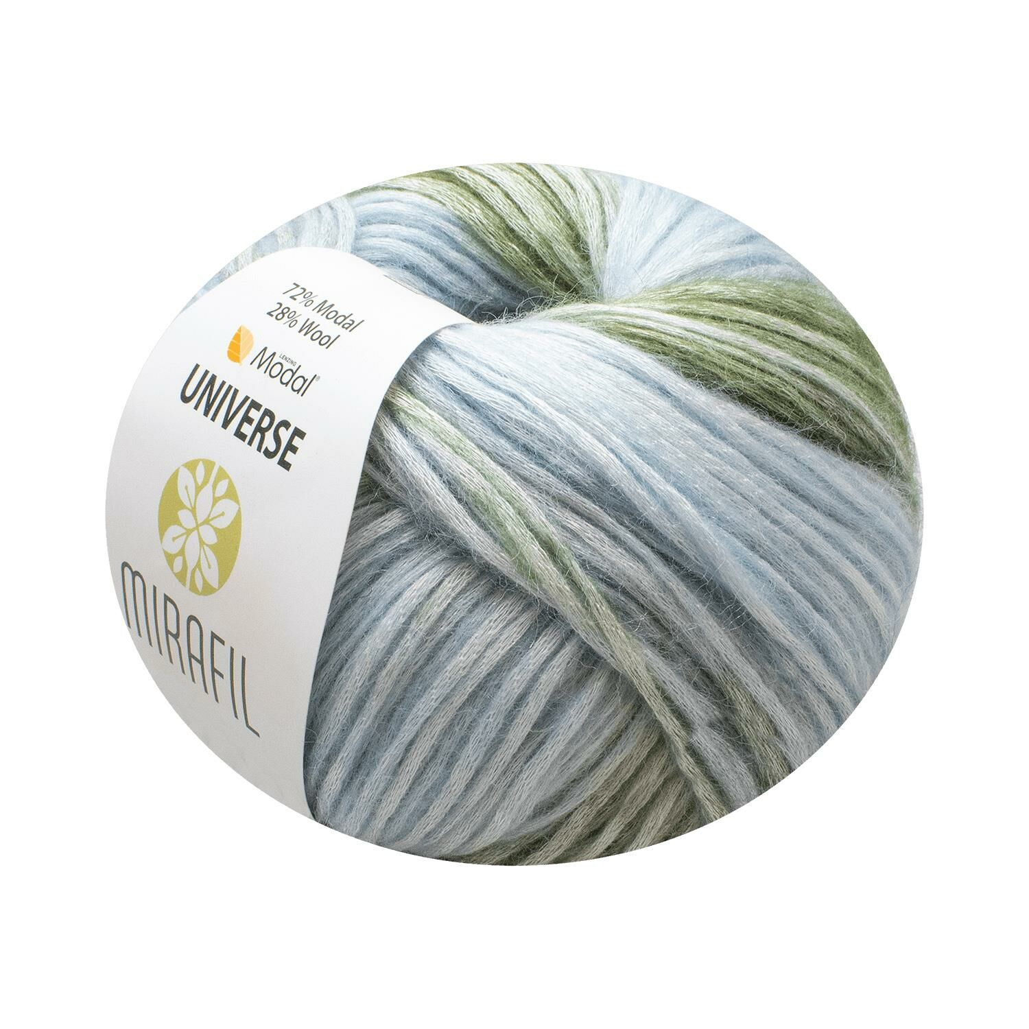 UNIVERSE DOĞAL YÜNLÜ VE MODAL® KARIŞIMLI YUMUŞAK İPLİK 313-HAKİ-AÇIK MAVİ