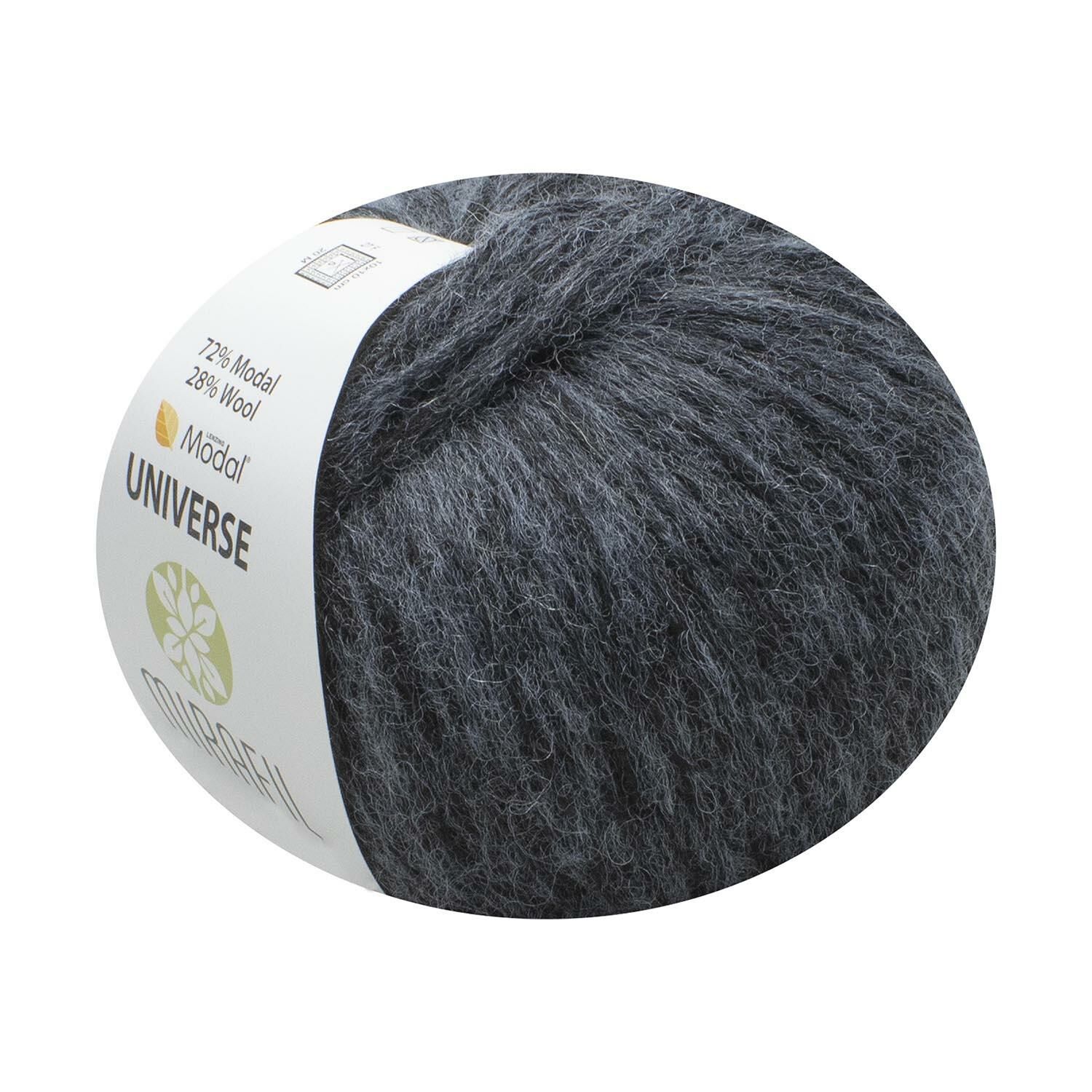 UNIVERSE DOĞAL YÜNLÜ VE MODAL® KARIŞIMLI YUMUŞAK İPLİK 455-AÇIK MAVİ-SİYAH