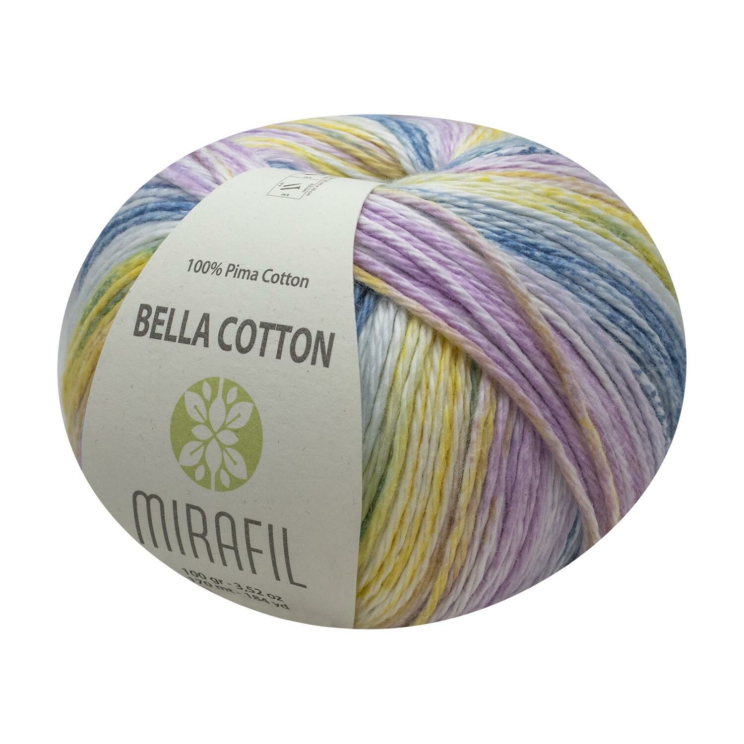 BELLA TURBO COTTON PİMA PAMUKLU SOFT DOĞAL İPLİK 508-SARI-PEMBE-MAVİ