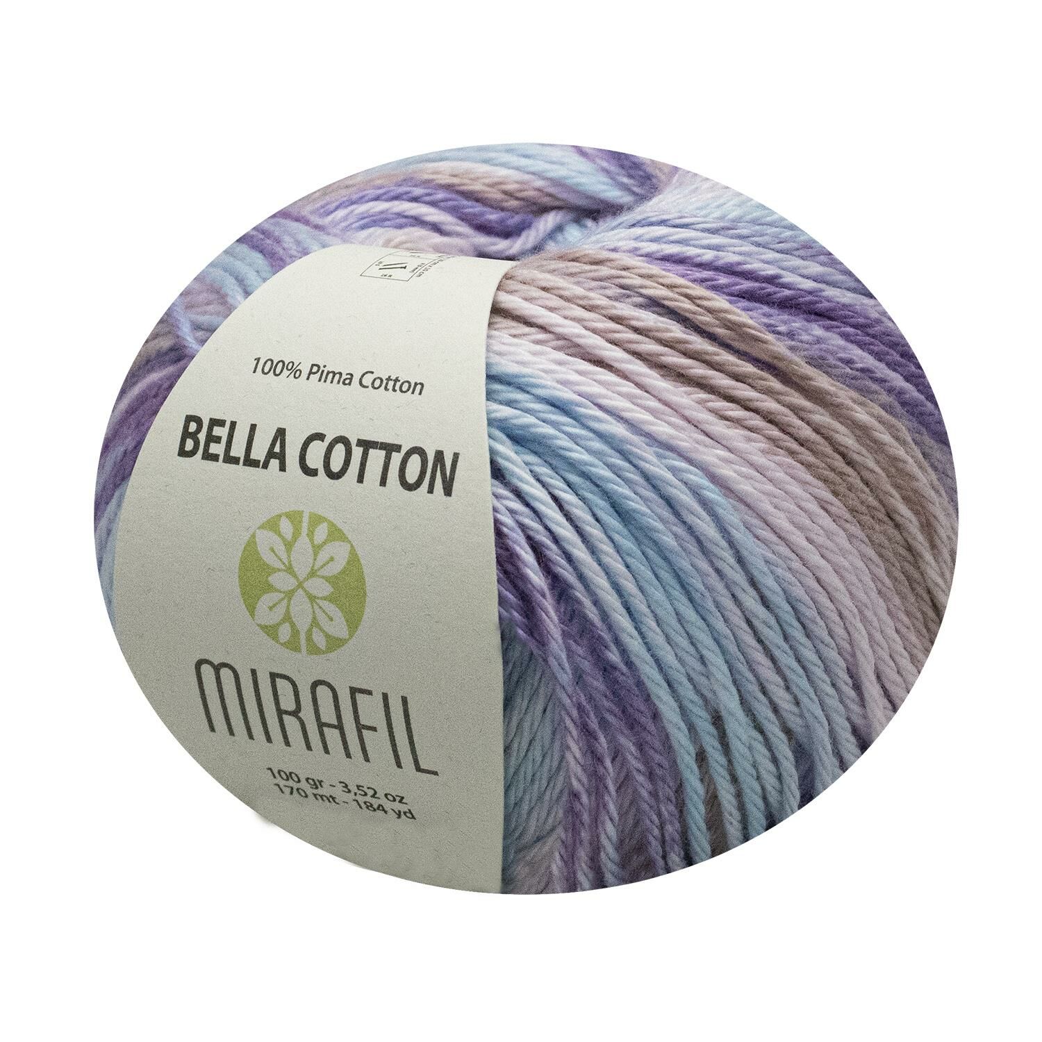 BELLA TURBO COTTON PİMA PAMUKLU SOFT DOĞAL İPLİK 510-MOR-MAVİ-KAHVERENGİ-PEMBE