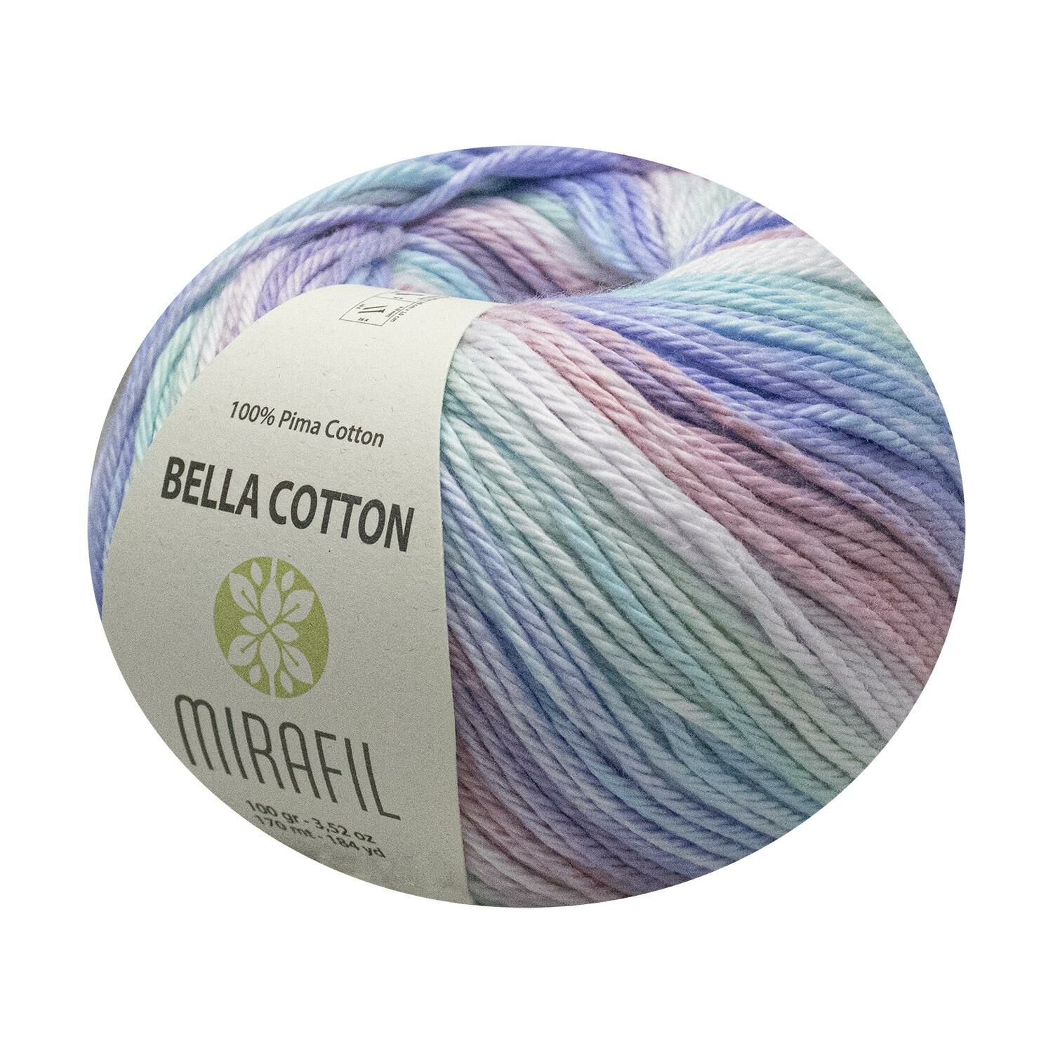 BELLA TURBO COTTON PİMA PAMUKLU SOFT DOĞAL İPLİK 515-MAVİ-YEŞİL-BEYAZ-PEMBE -MOR