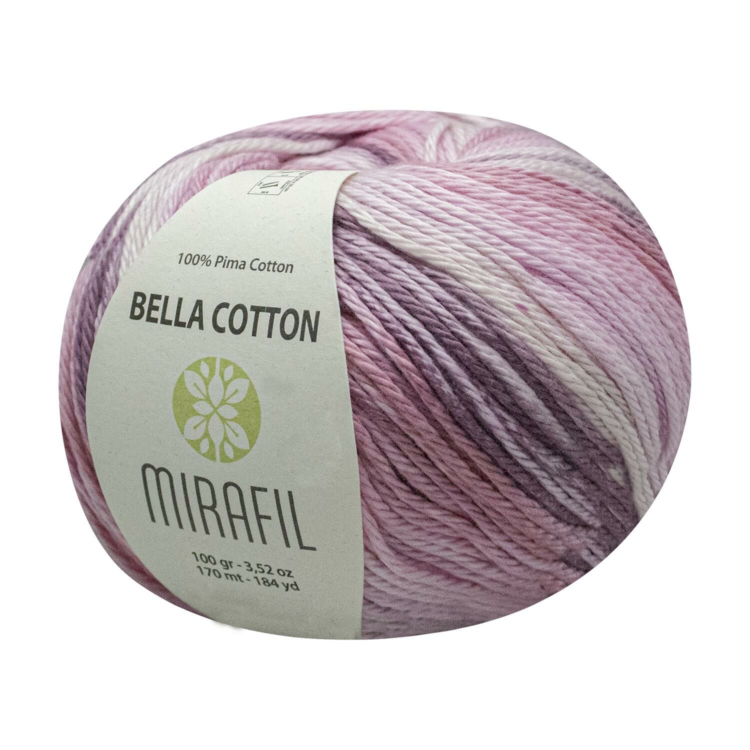 BELLA TURBO COTTON PİMA PAMUKLU SOFT DOĞAL İPLİK 518-AÇIK PEMBE-PEMBE-MOR-BEYAZ