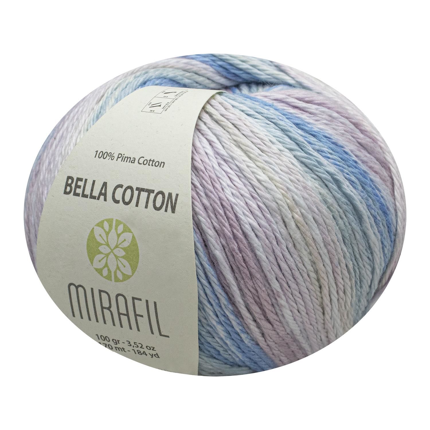 BELLA TURBO COTTON PİMA PAMUKLU SOFT DOĞAL İPLİK 524-MAVİ-PEMBE-AÇIK PEMBE-AÇIK YEŞİL