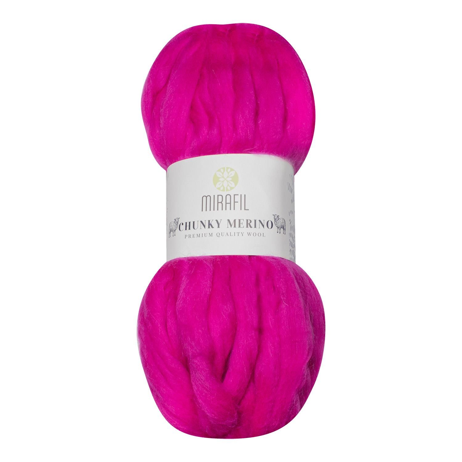 CHUNKY MERINO SAF YÜN SOFT DOĞAL İPLİK 612-PEMBE