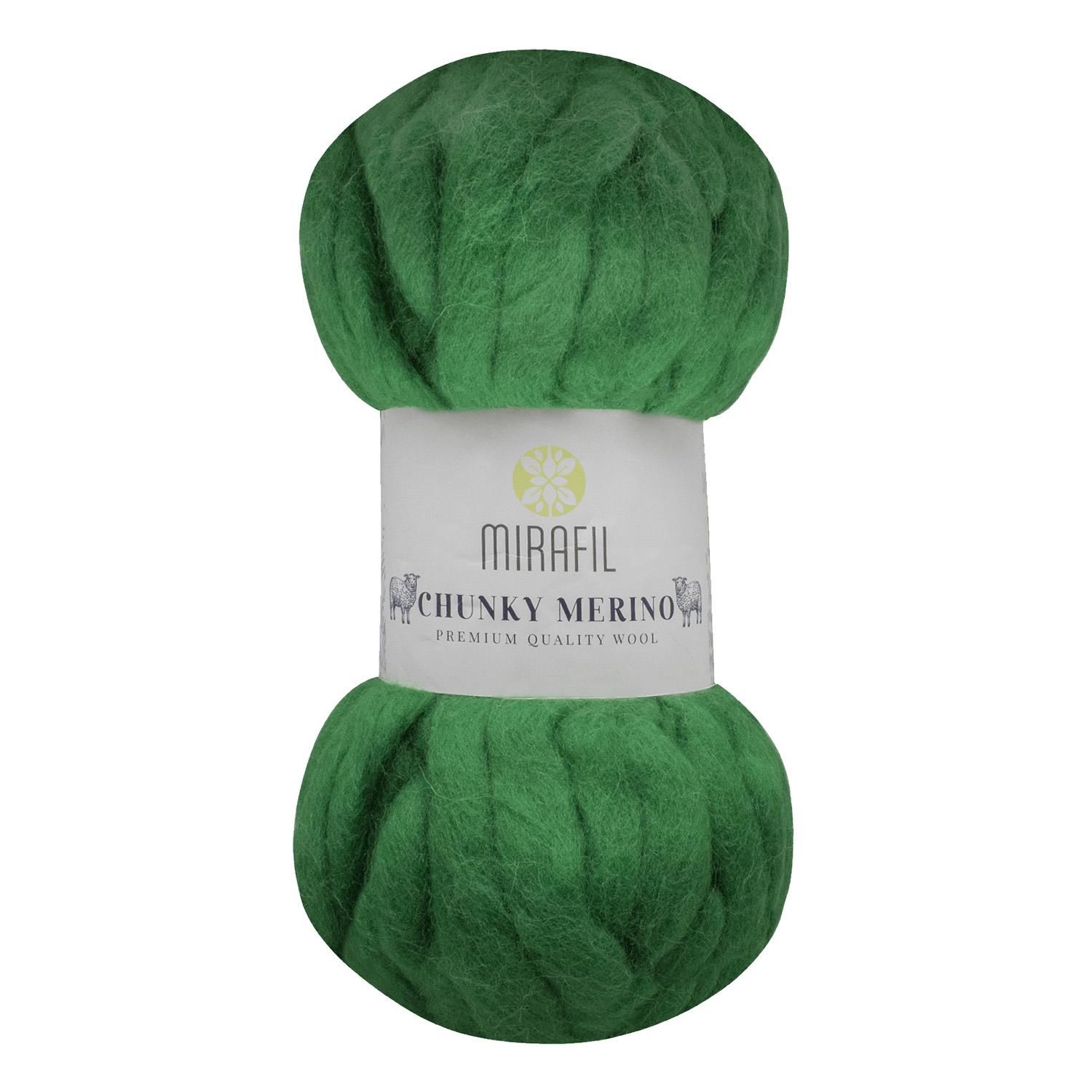 CHUNKY MERINO SAF YÜN SOFT DOĞAL İPLİK 616-YEŞİL