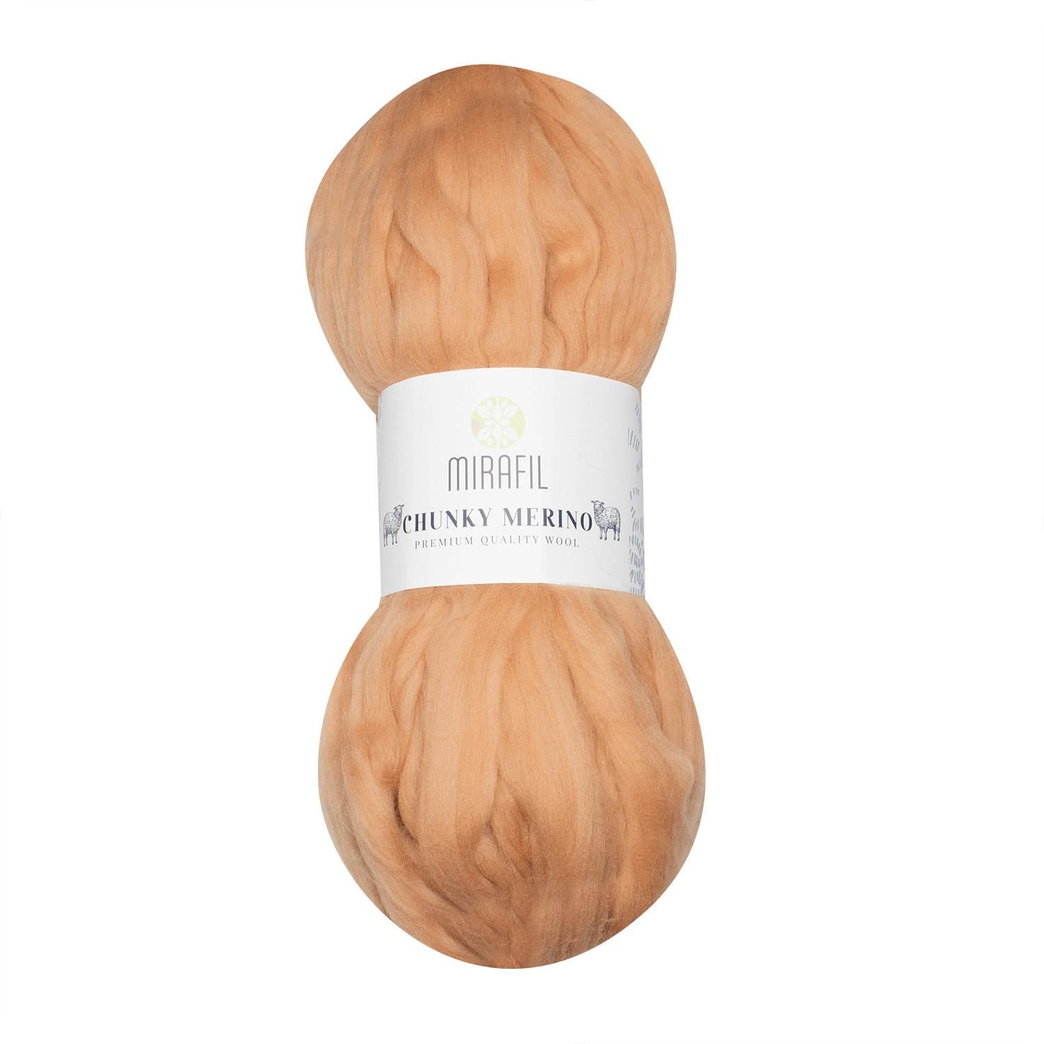 CHUNKY MERINO SAF YÜN SOFT DOĞAL İPLİK 619-SOMON