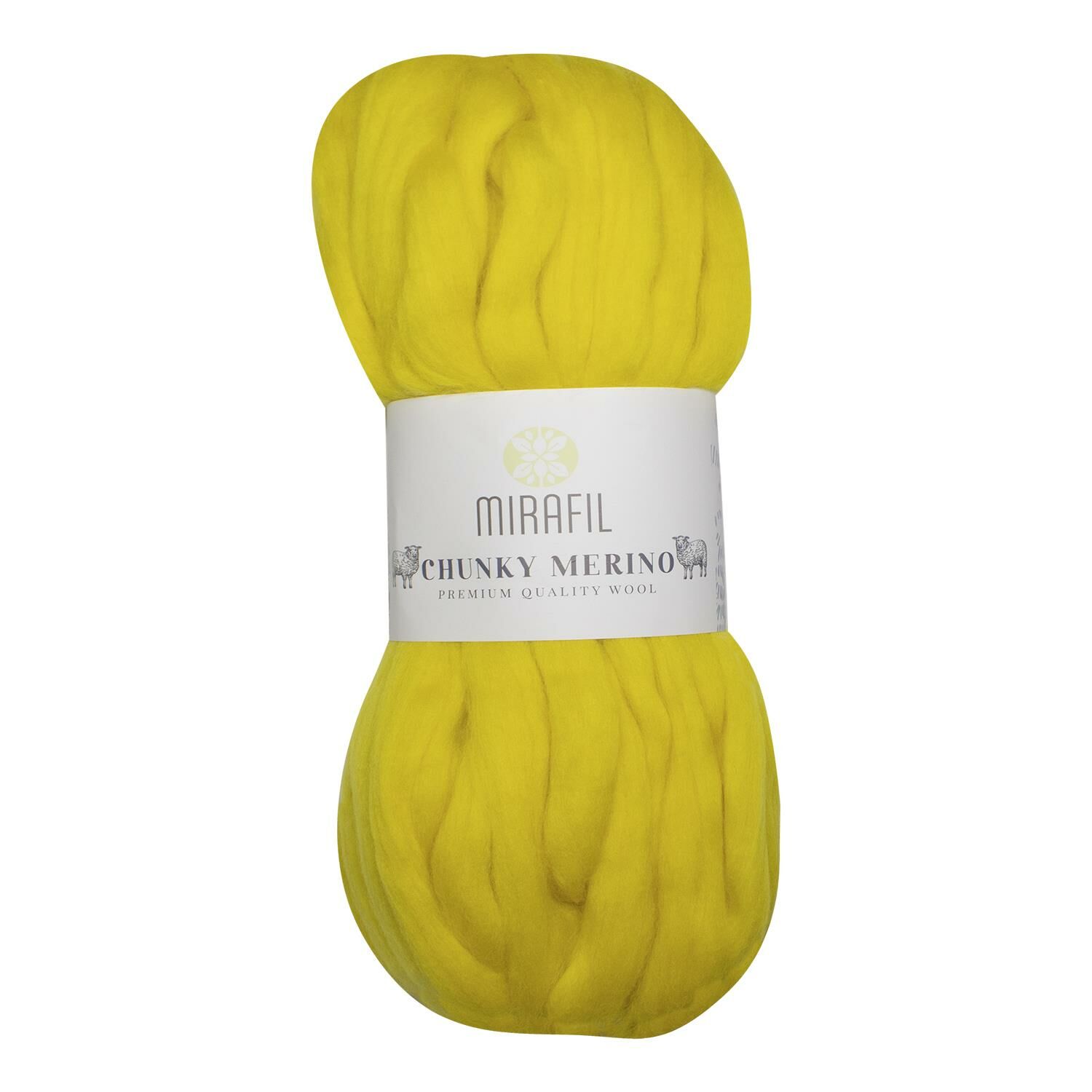 CHUNKY MERINO SAF YÜN SOFT DOĞAL İPLİK 626-NEON SARI