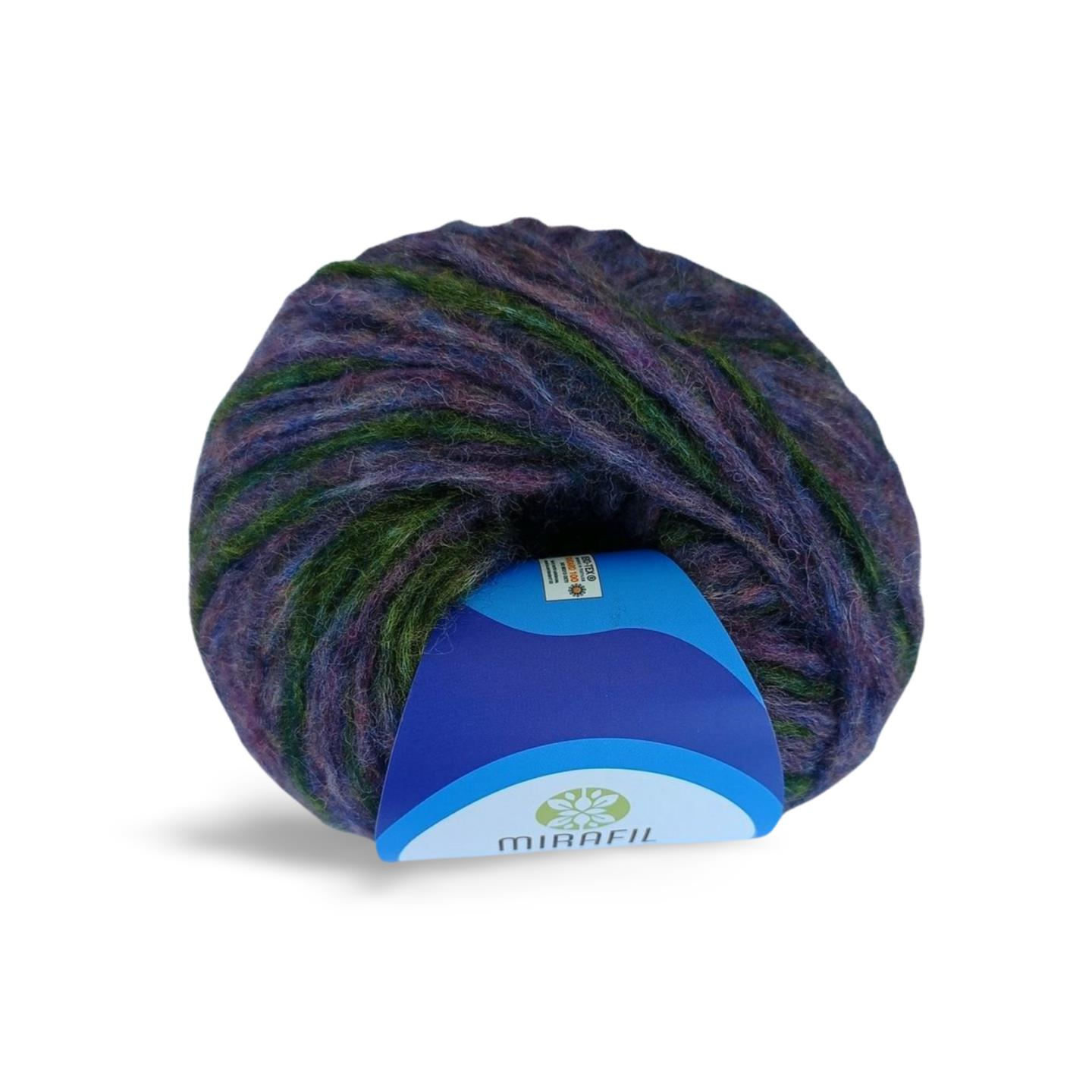 RUSTIC Alpaca ve Yünlü Premium iplik 1001-HAKİ+MOR